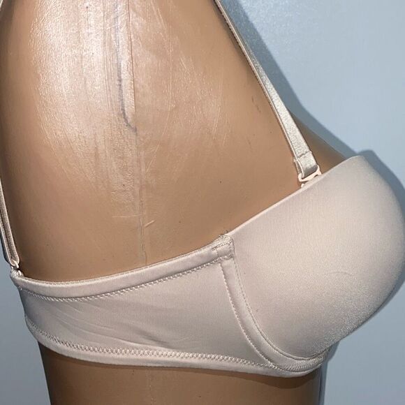 PINK Victoria's Secret Beige Wear Everywhere Multi-Way Push Up Bra Size 34C - Picture 5 of 9